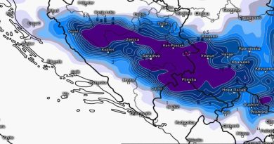 BHMETEO: Nakon relativno toplog jutra, poslijepodne i večeras susnježica i snijeg