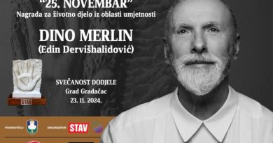 Nagrada “25. novembar” za životno djelo: Laureat Dino Merlin fond poklanja za dječije igralište