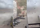 SUPERĆELIJSKI UDAR! Strašni snimci iz Beograda – Kran se prelama kao da je od papira!