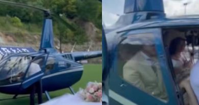 Kao scena iz filma: Mlada u Krajini na svadbu doletjela helikopterom